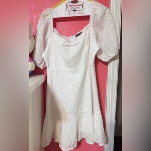 SHEIN Cream Elegant Dress